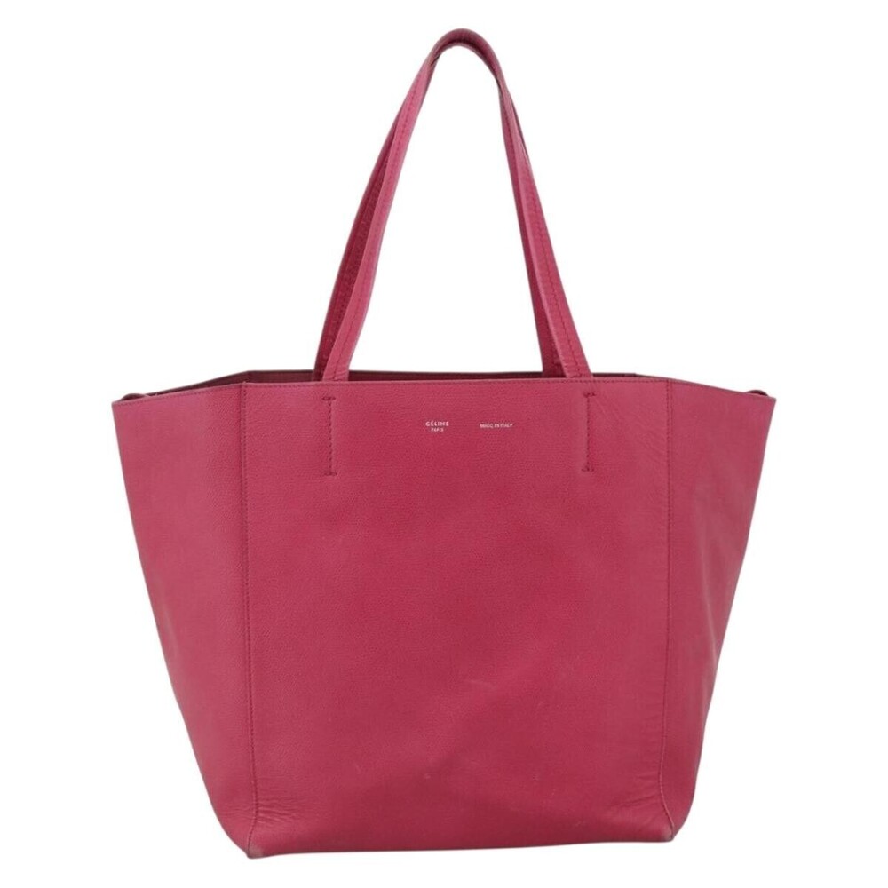 Celine Phantom Cabas Leather with Shearling Medium